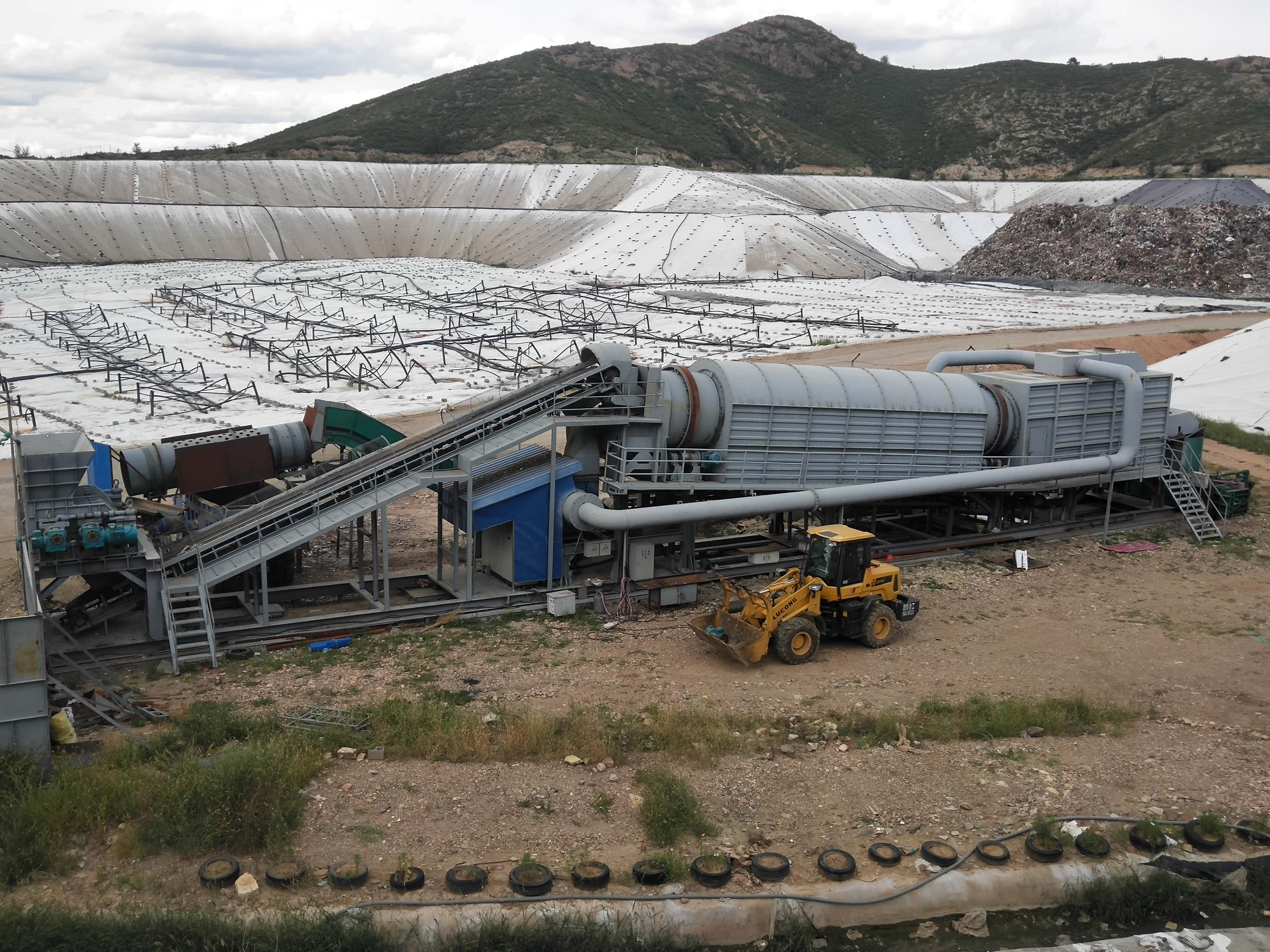 垃圾分選試車現場